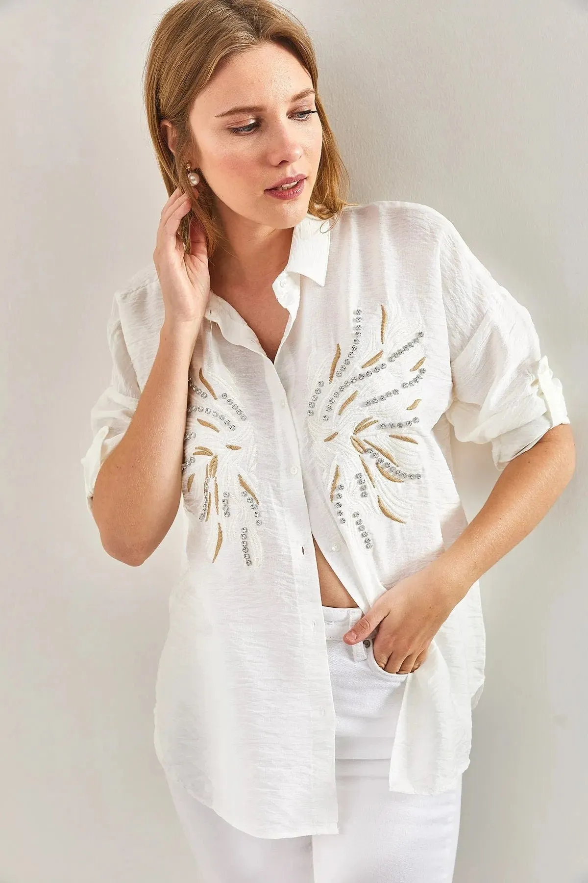 Angel Wing Designer Cotton Blouse