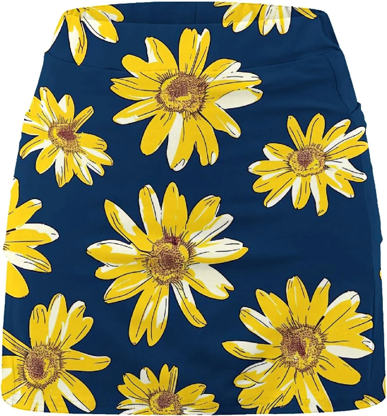 Athletic Skort for Women Summer Boho Floral Print Mini Skirts with Built in Shorts High Waist Workout Shorts