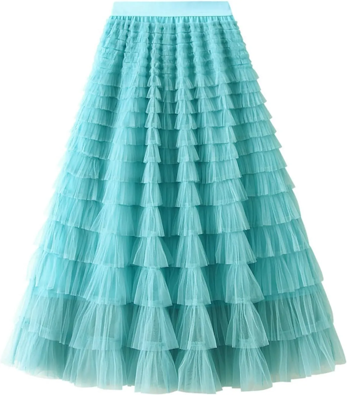 Birthday Tutu Tulle Skirts for Women Midi Long Fairy Skirt Tutu A-Line Black Midi Skirt for Women Tulle Skirt