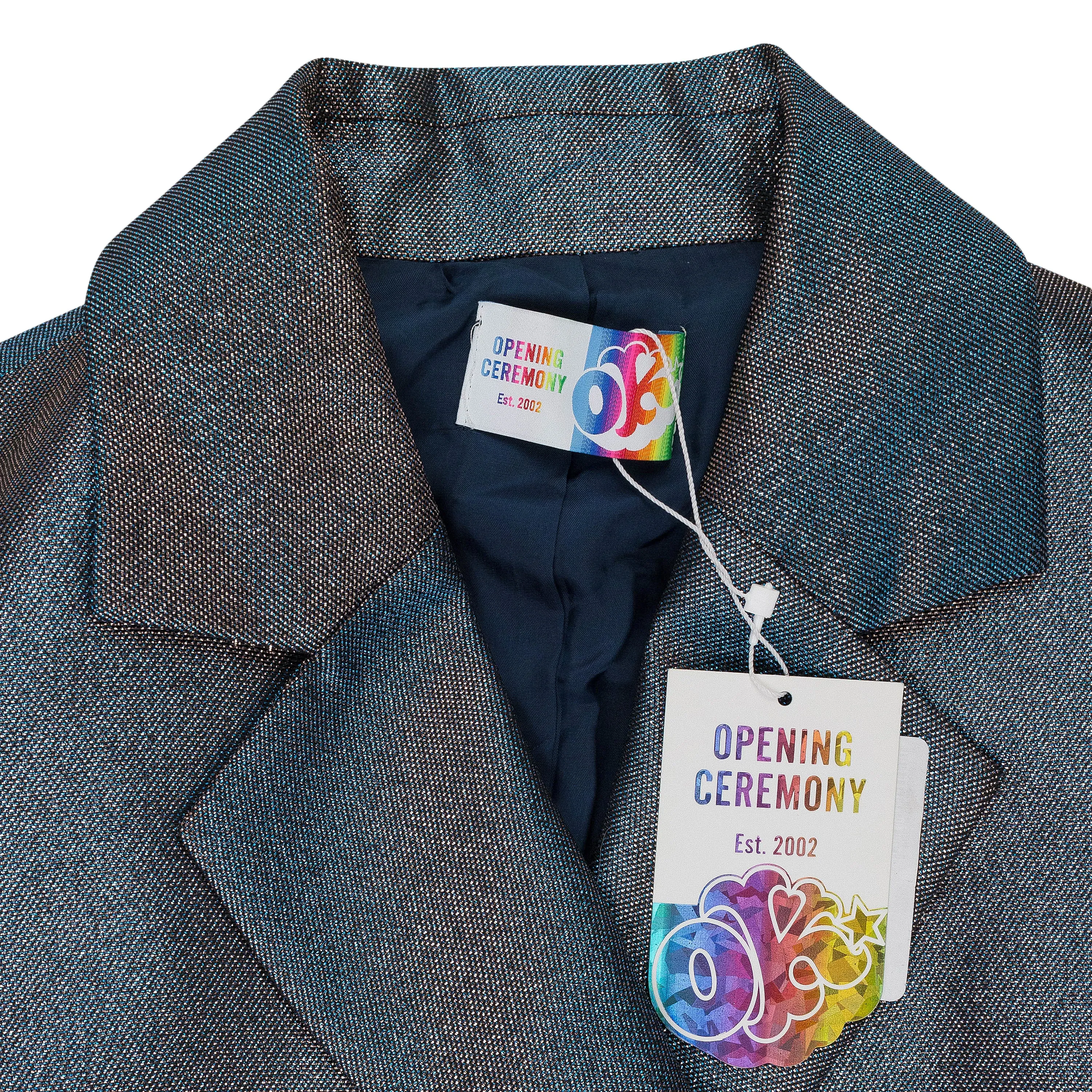 DOUBLE BREASTED BLUE BLAZER