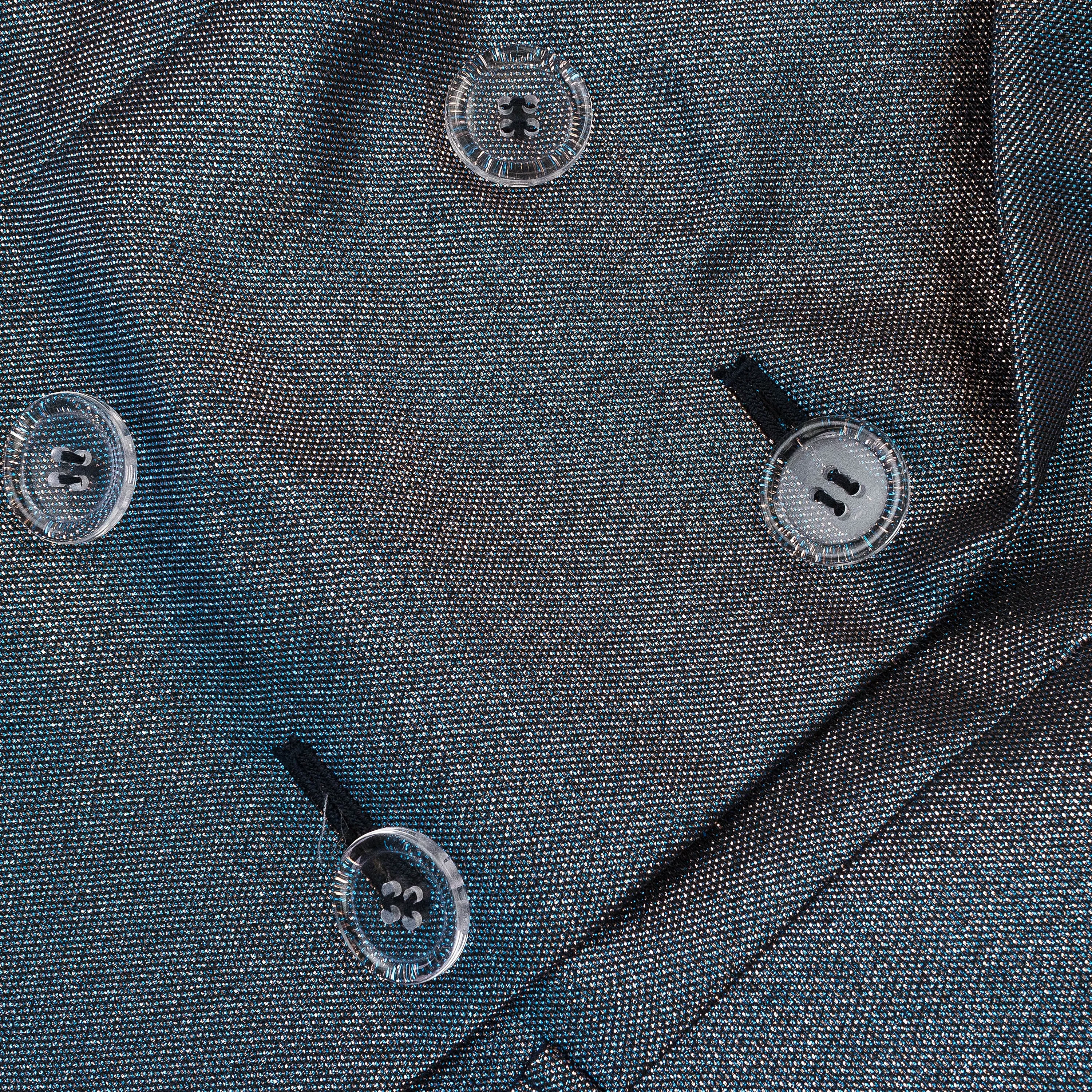 DOUBLE BREASTED BLUE BLAZER