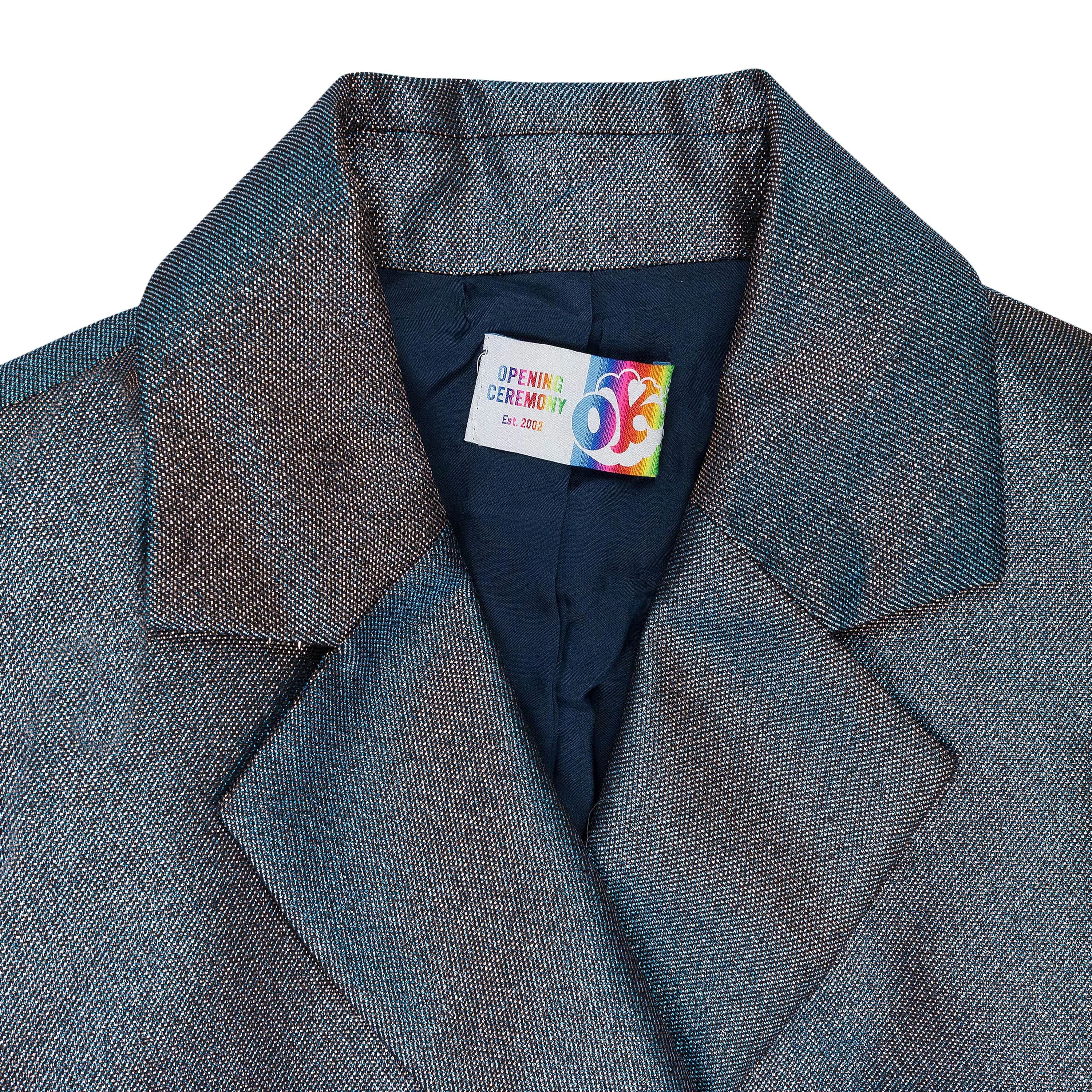 DOUBLE BREASTED BLUE BLAZER