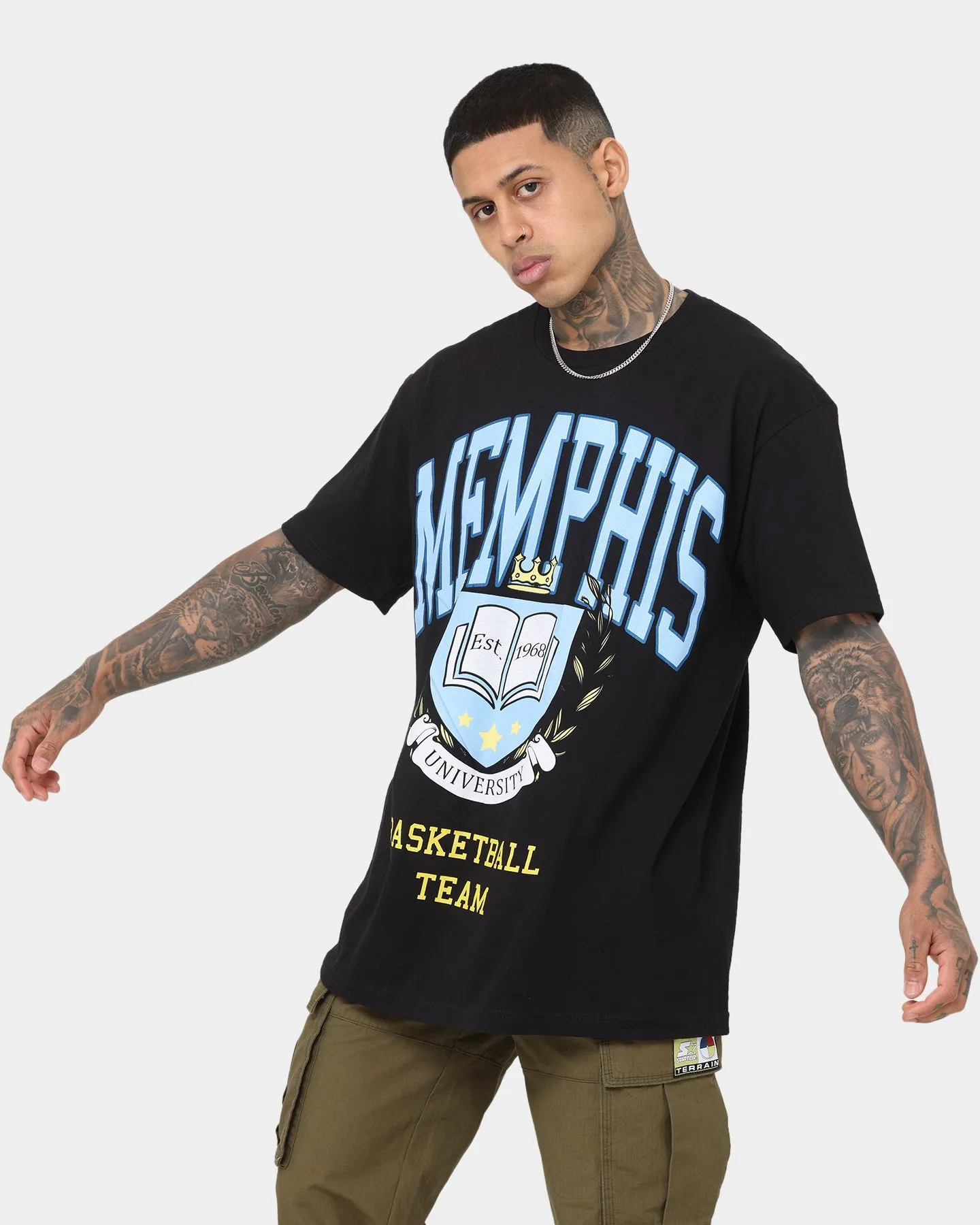 Goat Crew University Of Memphis Basketball T-Shirt Black
