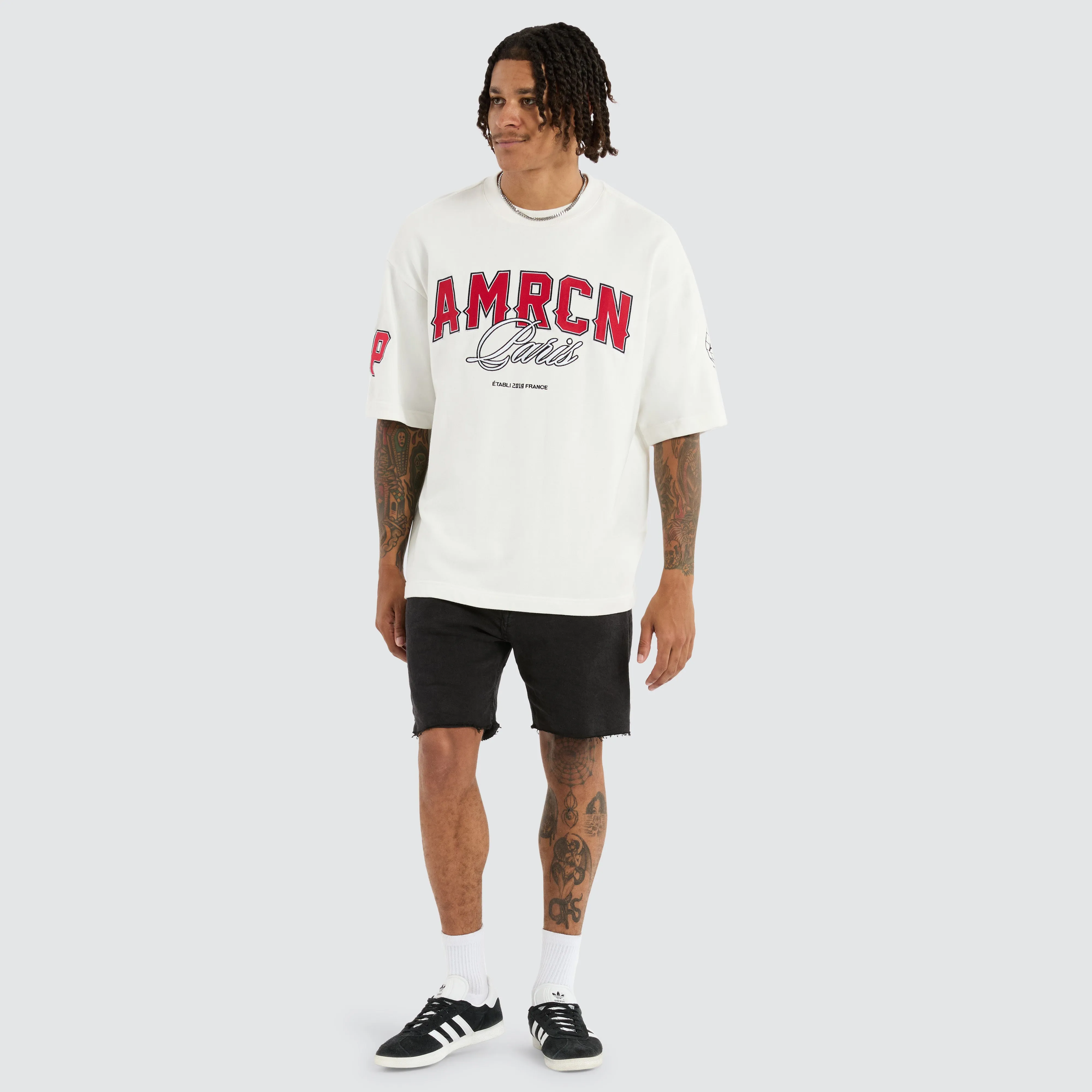 Infinity Loopback Mega Tee Natural White