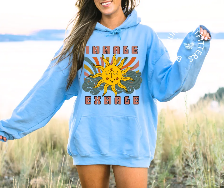 Inhale Exhale Psychedelic Hoodie