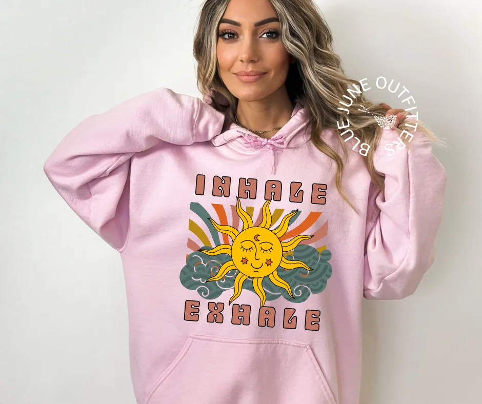 Inhale Exhale Psychedelic Hoodie