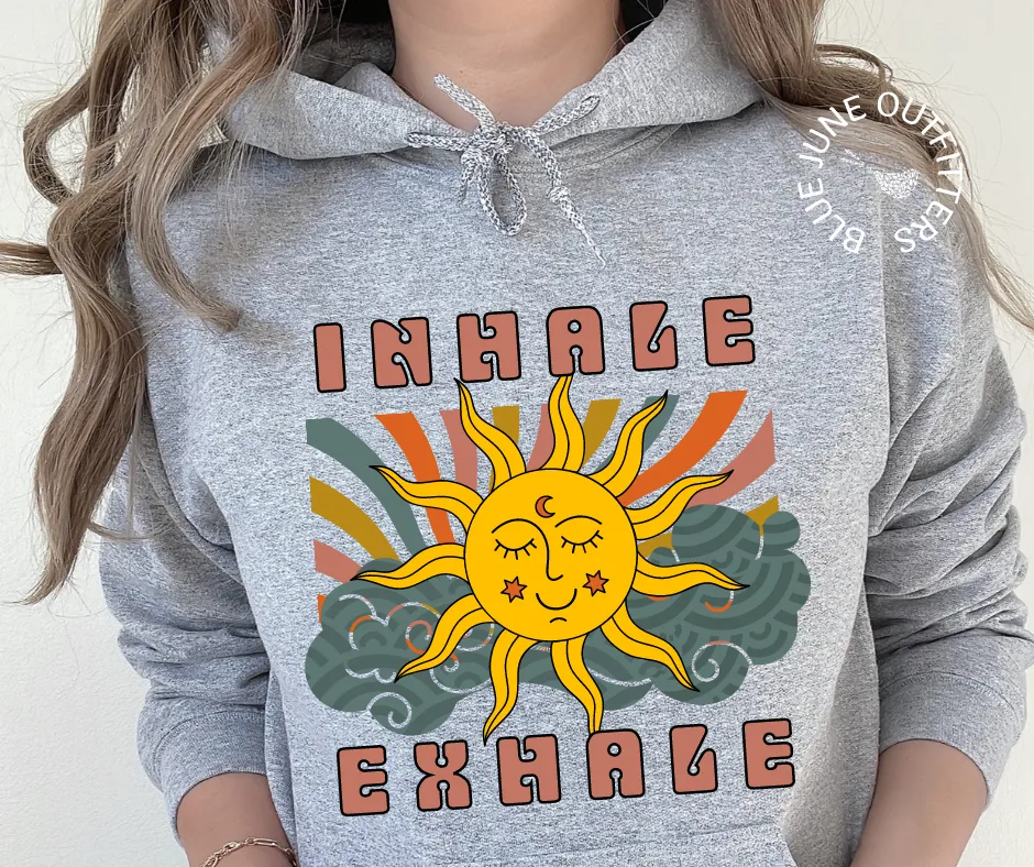Inhale Exhale Psychedelic Hoodie