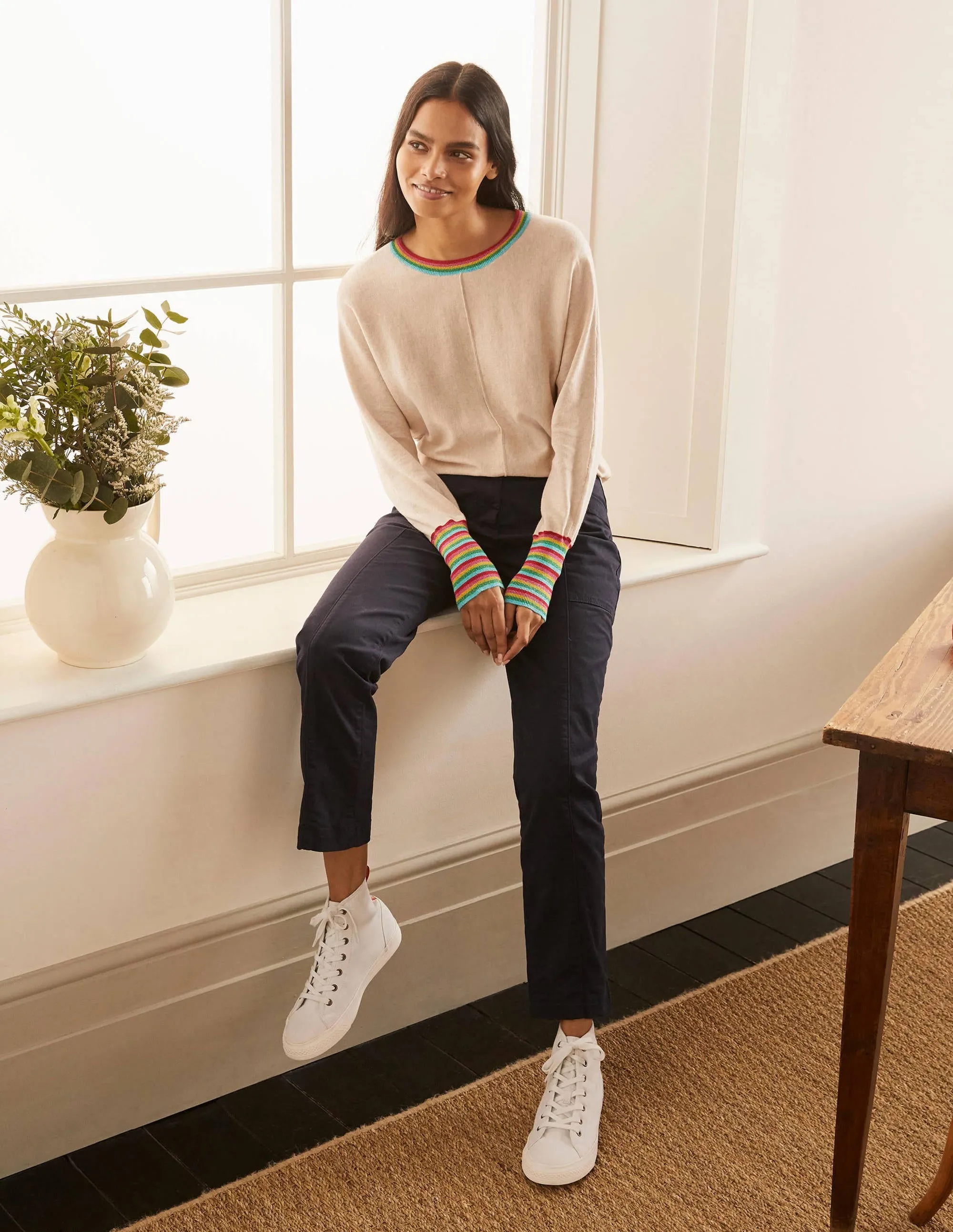 Lytton Sparkle Jumper-Oatmeal Melange