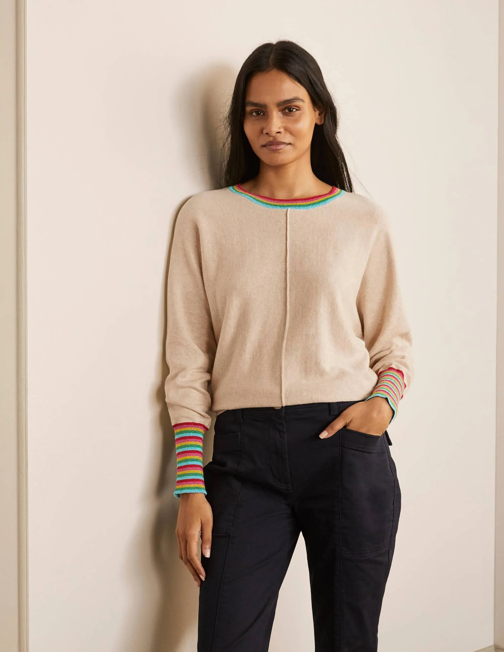 Lytton Sparkle Jumper-Oatmeal Melange