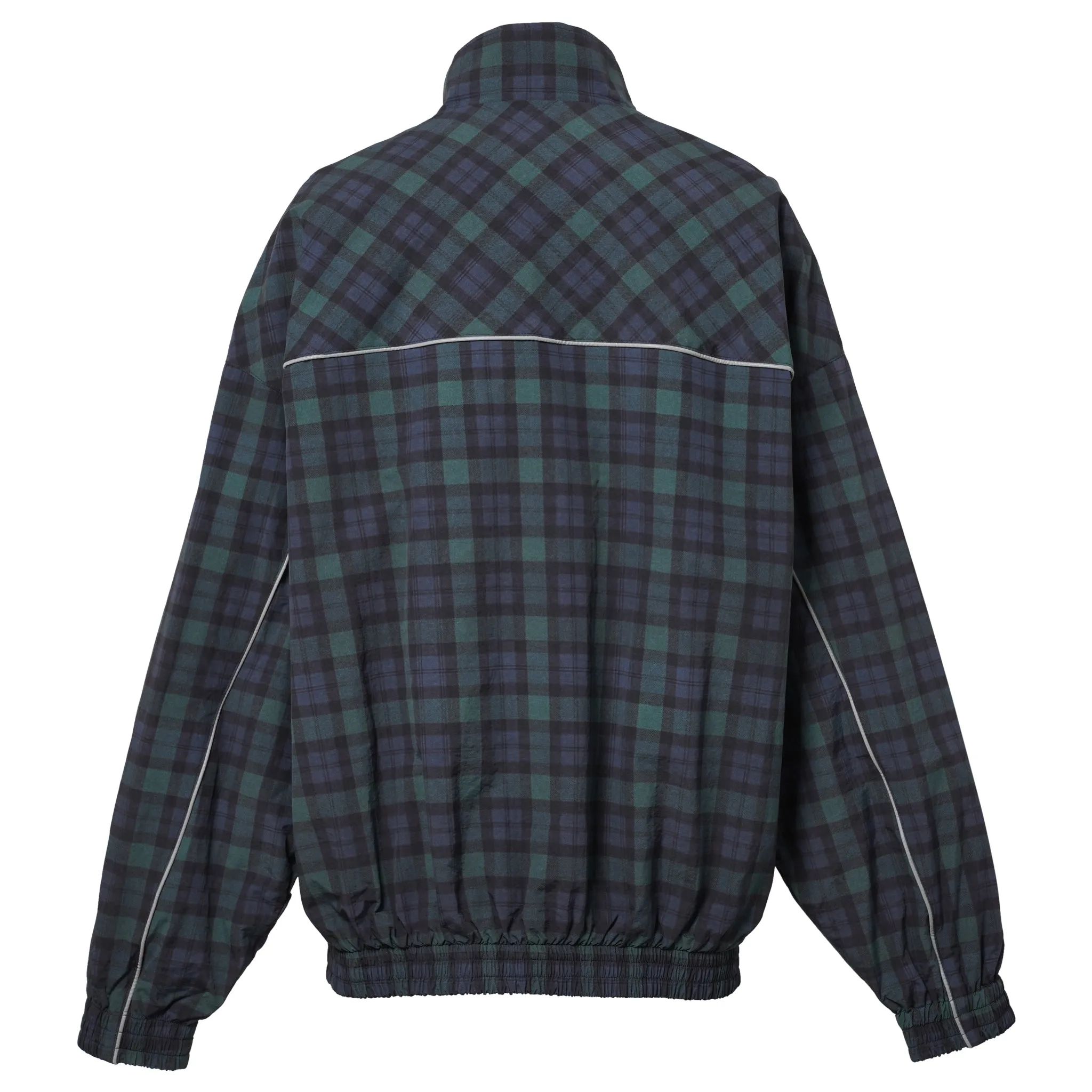 OVERSIZED TRACK JACKET / BLACK TARTAN