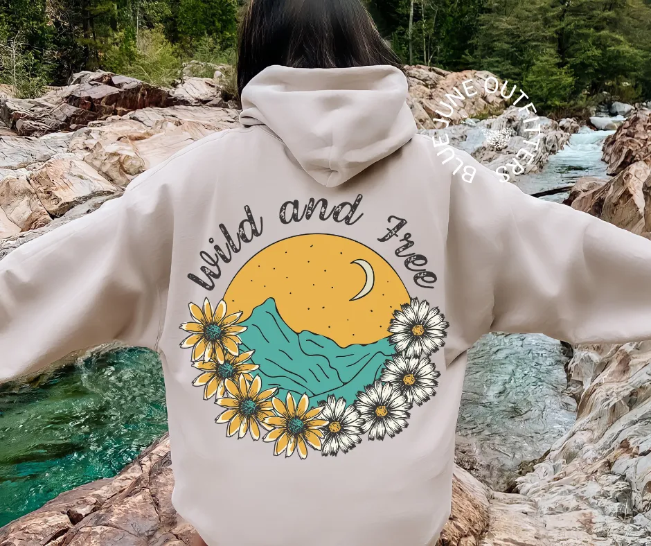 Wild & Free | Nature Lover Hooded Sweatshirt