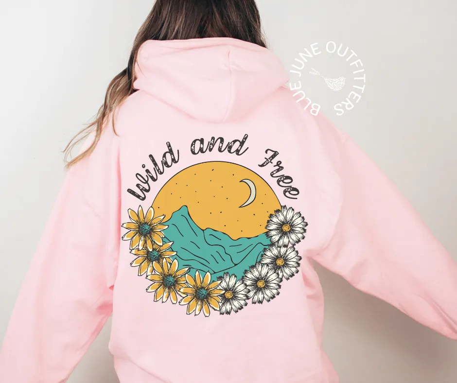 Wild & Free | Nature Lover Hooded Sweatshirt
