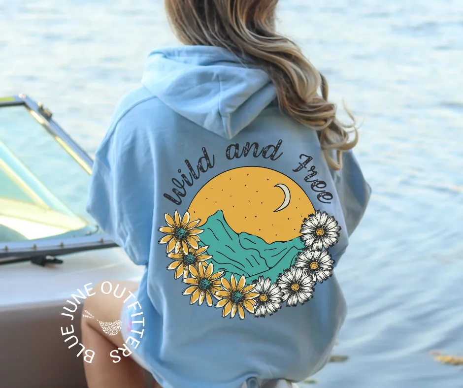Wild & Free | Nature Lover Hooded Sweatshirt