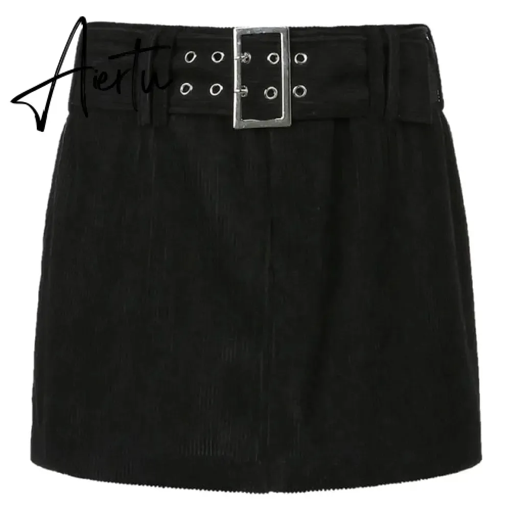 Women'S Jeans Skirt Y2K Belt Mini Denim Skirt Korean Low Waist Straight Short Skirt Summer Harajuku Sexy Vintage